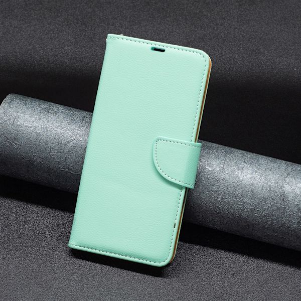 SKALO Samsung S24 Litchi Lompakkokotelo - Turkoosi Turquoise