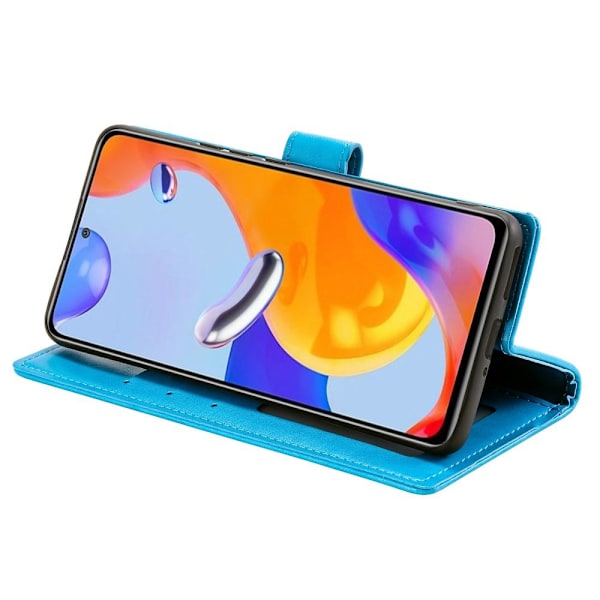SKALO Xiaomi Redmi Note 11 Pro Mandala lompakkokotelo - Sininen Blue