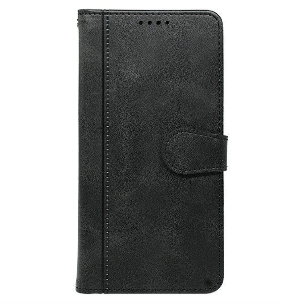 SKALO iPhone 16 Pro Max Flip Cover m. pung i PU-læder - Sort Black