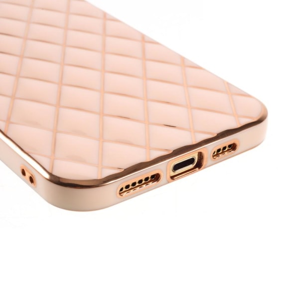 SKALO iPhone 13 Mini tikattu TPU-kuori - ruusukulta Pink gold