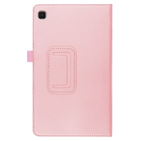 SKALO Samsung Tab A7 Lite Duofold Litchi Flip Cover - Pink Pink