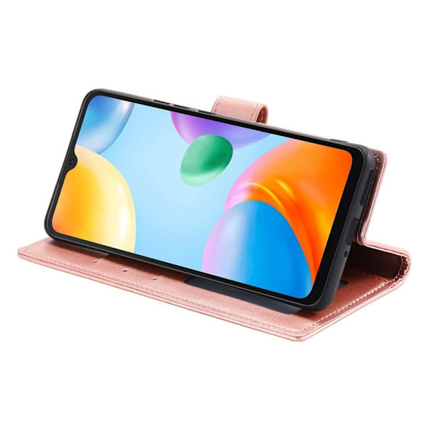 SKALO Xiaomi Redmi 10C Mandala lompakkokotelo - Ruusukulta Pink gold