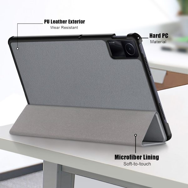 SKALO Xiaomi Redmi Pad SE Trifold Fodral - Grå grå