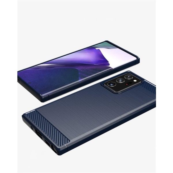 Iskunkestävä Armor Carbon TPU-kotelo Samsung Note 20 Ultra - lisää saatavilla Blue
