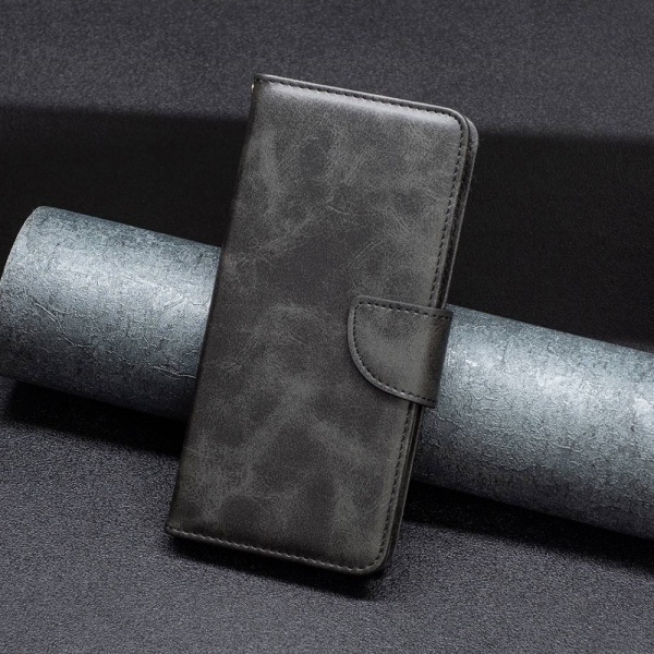 SKALO Xiaomi 12 Pro Flip Cover m. pung i PU-læder - Sort Black