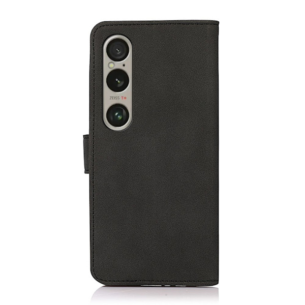 SKALO Sony Xperia 1 VI KHAZNEH Pungetui i PU-læder - Sort Black