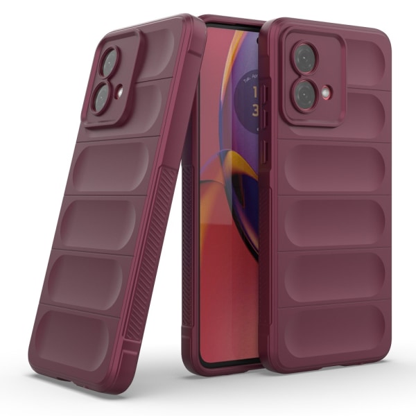 SKALO Motorola Moto G84 5G Rugged Bumpers TPU-Skal Röd