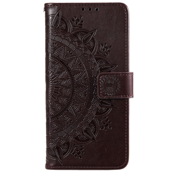 SKALO Xiaomi 12 Pro Mandala Flip Cover - Brun Brown