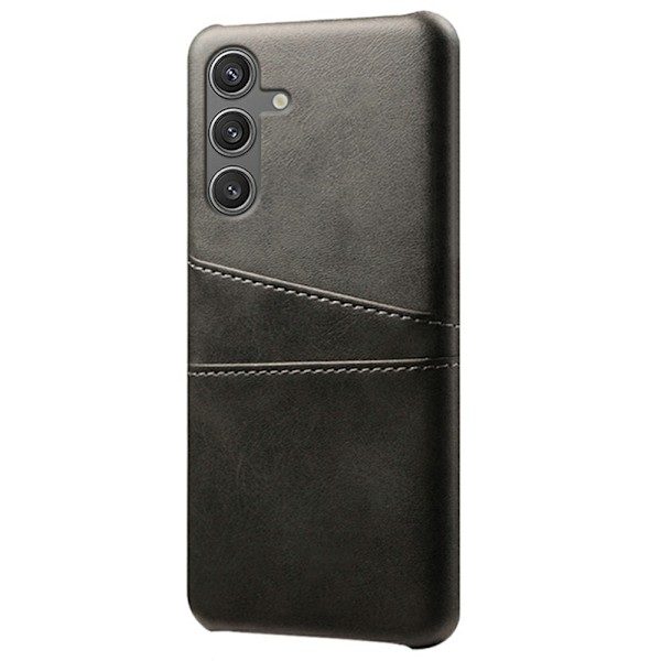 SKALO Samsung S25 PU-Læder Kortholder Cover - Sort Black