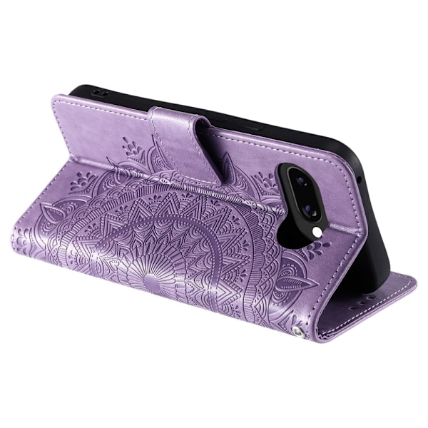 SKALO Google Pixel 9a Mandala Flip Cover - Lilla Purple