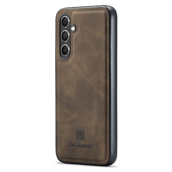DG MING Samsung A36 5G Premium PU-Läder Hybrid Skal - Mörkbrun Mörkbrun