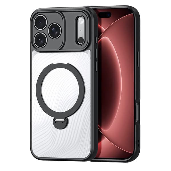 DUX DUCIS Aimo Series Kickstand Cover til iPhone 18 Pro - Sort Black
