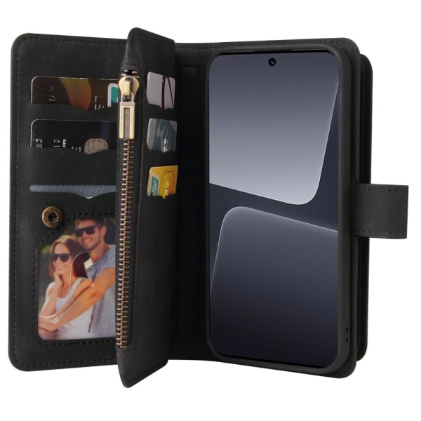 SKALO Xiaomi 13 Pro 5G Big Wallet 17-FACK Plånboksfodral - Svart Svart