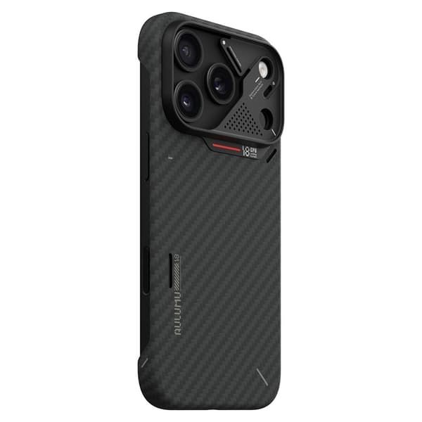 AULUMU Aramid Fiber Cover til iPhone 17 Pro - Sort Black