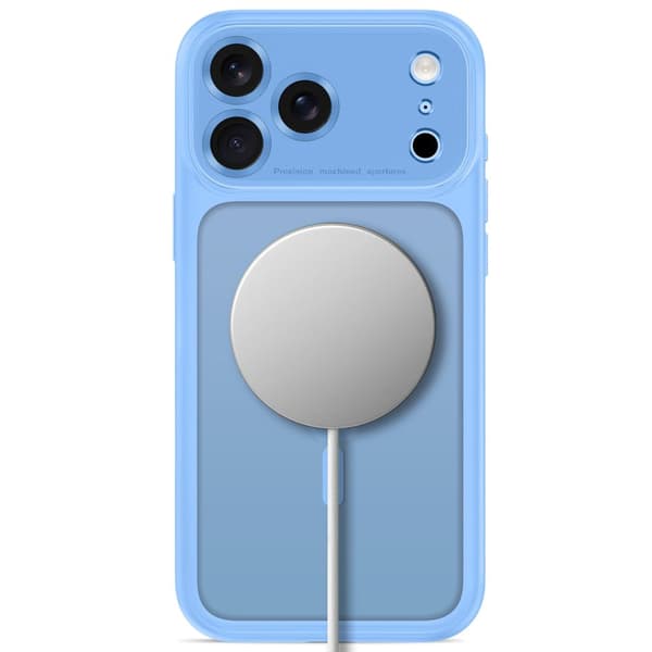 Tech-Protect MagPeak MagSafe CC Cover til iPhone 18 Pro Max - Lyseblå Blue