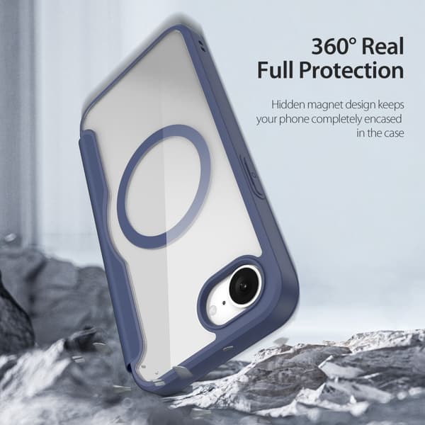 DUX DUCIS Skin X Pro Plånbok för iPhone 17e - Blå Blå