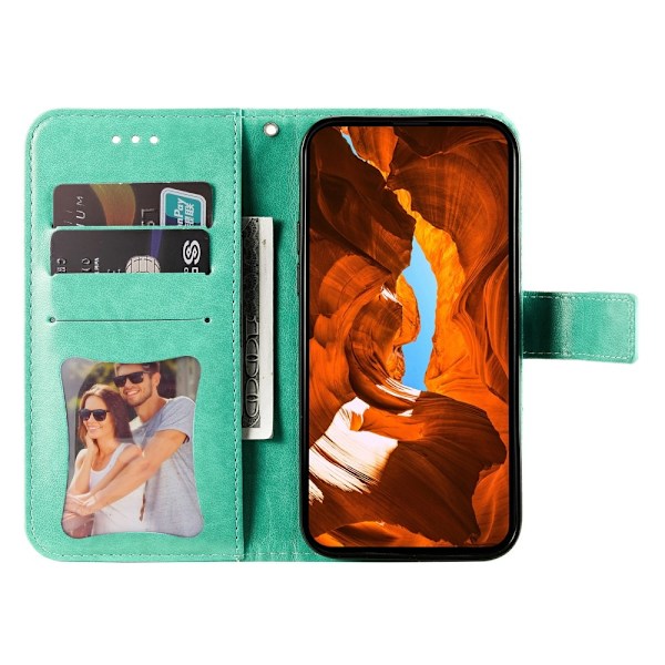 SKALO Motorola Moto G75 5G Mandala Flip Cover - Turkis Turquoise