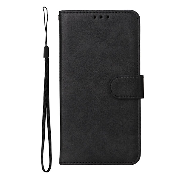 SKALO Motorola Edge 60 PU-läder Plånboksfodral - Fler färger Svart