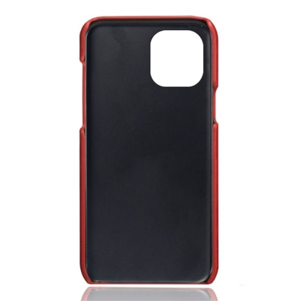SKALO iPhone 13 Mini PU Læder Kortholder Cover - Rød Red
