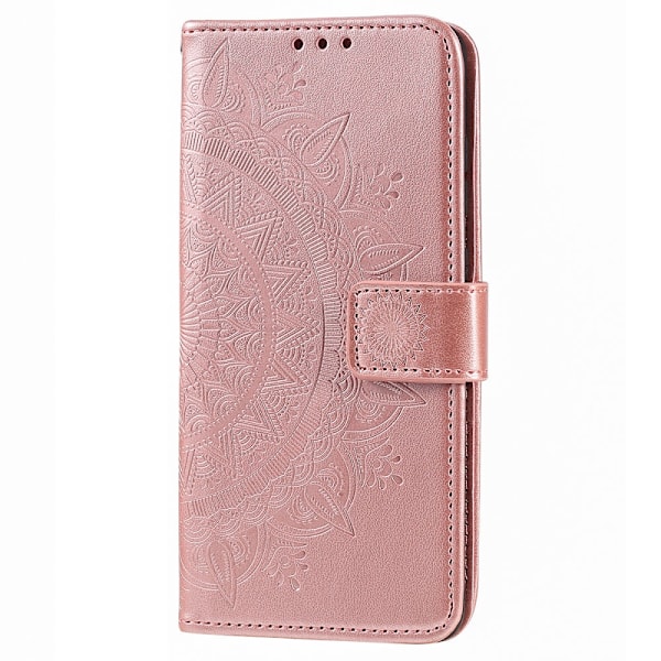 SKALO iPhone 16 Pro Max Mandala lompakkokotelo - Ruusukulta Pink gold