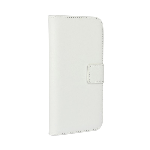 Plånboksfodral Äkta Skinn Samsung Note 9 White