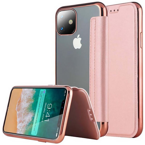 SKALO iPhone 11 Pro Max Flip Cover TPU Ultratyndt - Vælg farve Black