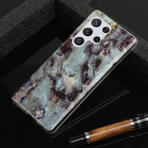 SKALO Samsung S22 Ultra Marmor TPU-skal - Motiv 3 Multicolor