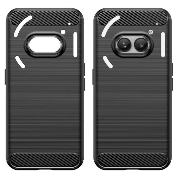 SKALO Nothing Phone (2a) Armor Carbon Stöttåligt TPU-skal - Fler färger Svart