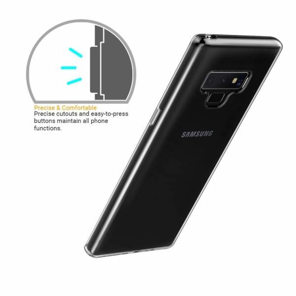 Transparent silikone TPU etui til Samsung Note 9 Transparent