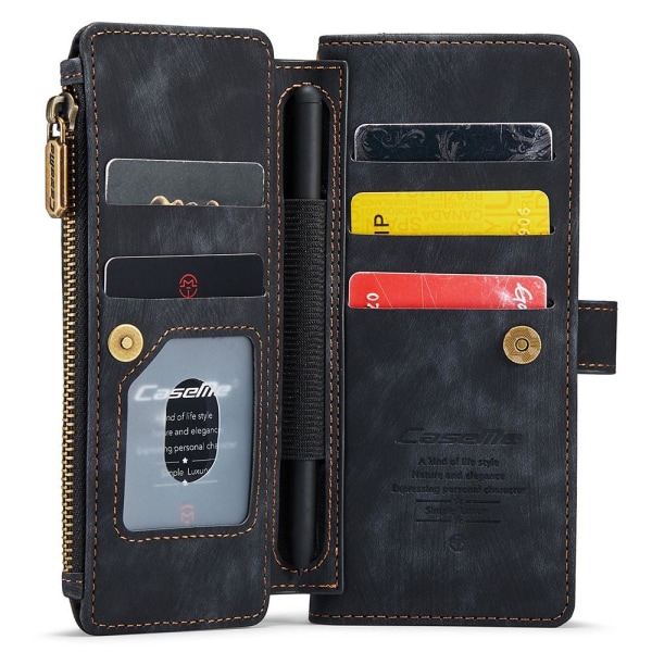 CaseMe Samsung Z Fold5 CaseMe Big Wallet Lompakkokotelo - Musta Black