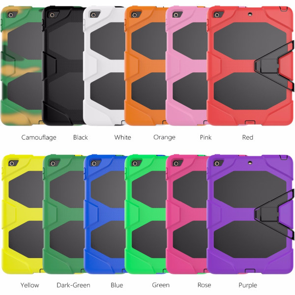 SKALO iPad Mini 4 Extra Shockproof Armor Shockproof Cover - Vælg Cerise