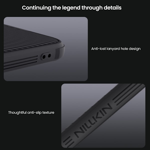 NILLKIN Samsung A26 5G CamShield Pro Series Cover - Sort Black