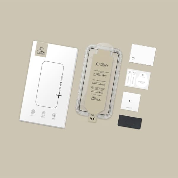 Tech-Protect Quick Set AR+ Skærmbeskyttelse til Samsung Galaxy S26+ - Sort Black