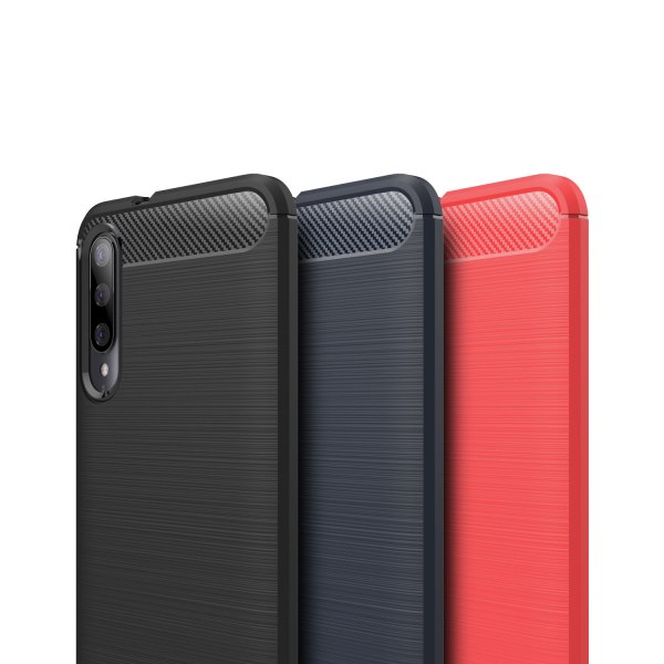 Stødsikker Armour Carbon TPU etui Xiaomi Mi A3 - flere farver Red