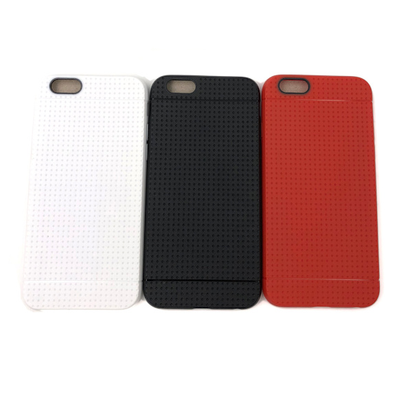 Mjukt TPU-Skal till iPhone 6/6S med Prickmönster Black