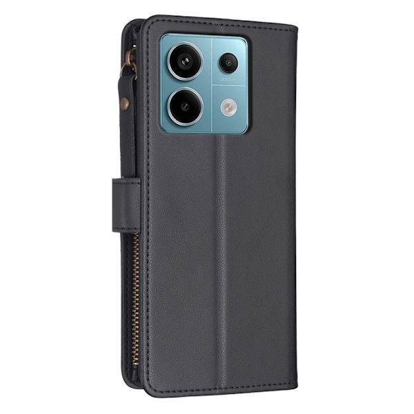SKALO Xiaomi Redmi Note 13 Pro 5G Big Wallet 11-FACK Plånboksfodral - Svart Svart
