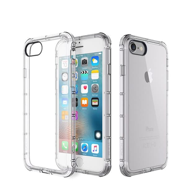 Extra tåligt silikonskal iPhone 7 Gold