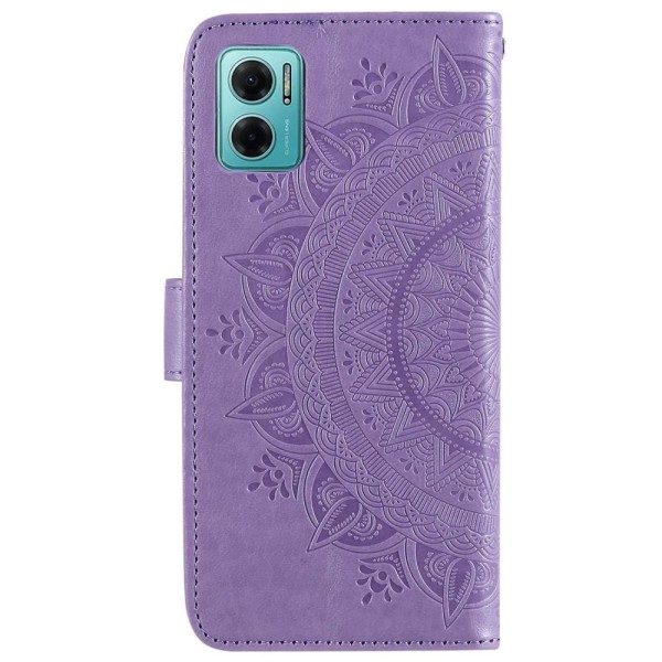 SKALO Xiaomi Redmi 10 5G Mandala Flip Cover - Lilla Purple