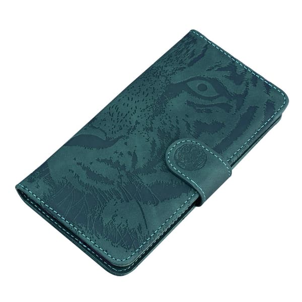 SKALO Embossed Tiger Plånboksfodral för iPhone 18 Pro - Grön Grön