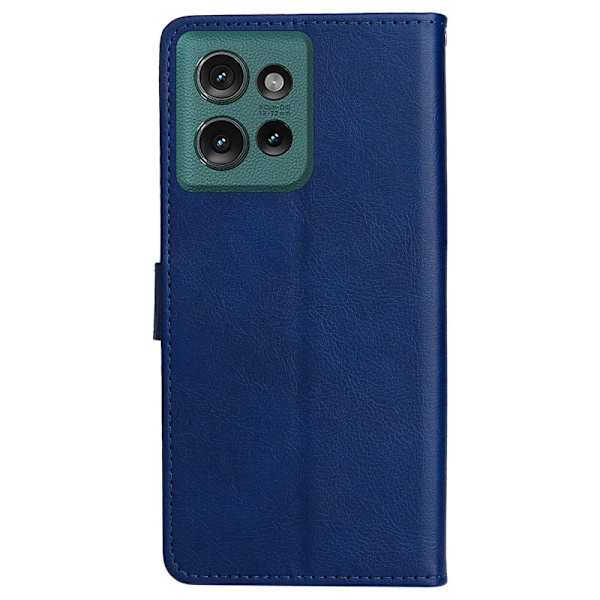 SKALO Motorola Edge 50 5G PU-læder Pungetui - Vælg farve Blue