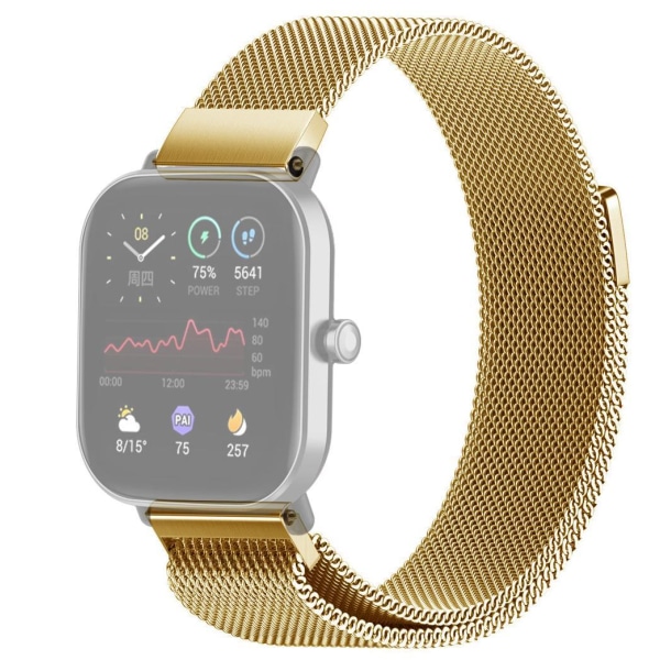 SKALO Milanese Loop to Amazfit Bip/Bip U/Bip U Pro/Bip S - Valitse väri Gold