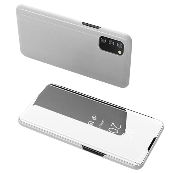 SKALO Samsung A02s / A03s Clear View Mirror Case - Sølv Silver