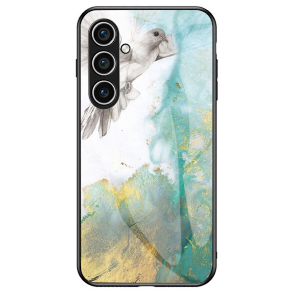 SKALO Samsung S24+ Marmor Härdat Glas TPU-skal - Motiv 1 multifärg