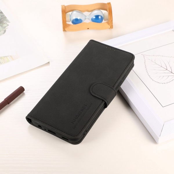 SKALO Xiaomi Redmi A3 KHAZNEH Pungetui i PU-læder - Sort Black