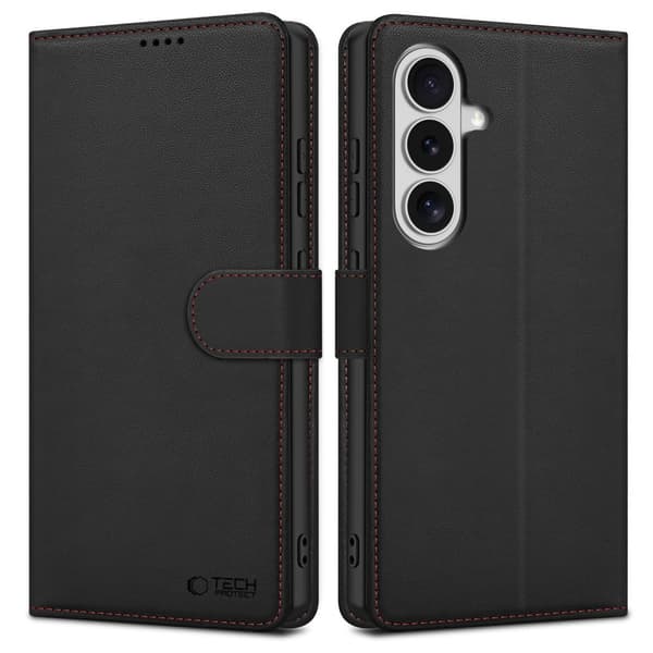 Tech-Protect Wallet Etui til Samsung Galaxy S26 - Sort Black