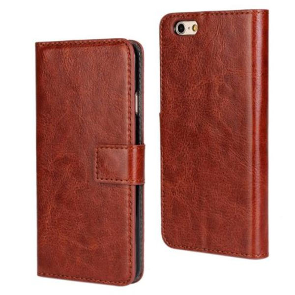 Plånboksfodral i PU-Läder till iPhone 6/6S PLUS Brown