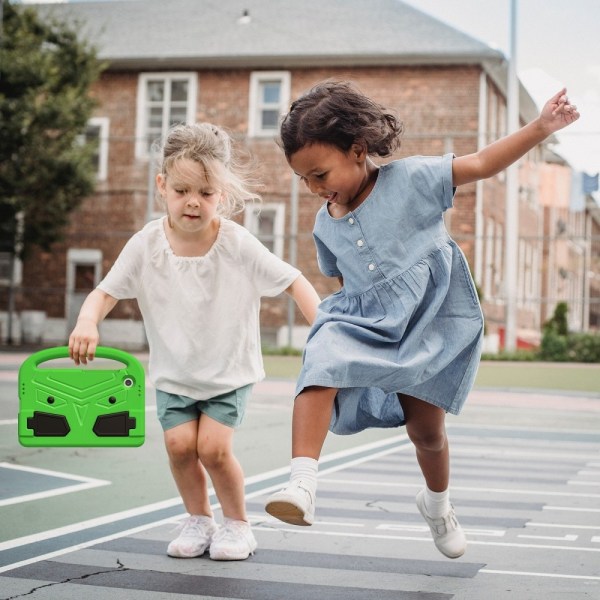 SKALO Samsung Tab A9 Børneskal med håndtag og stativ - Grøn Green