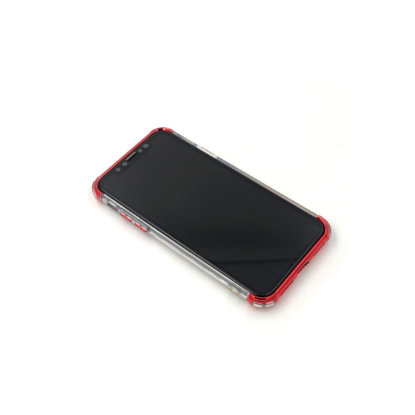 Extra tåligt design silikonskal | färgade kanter iPhone X/XS Pink