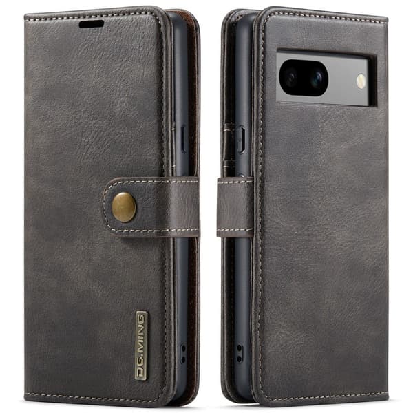 DG MING Google Pixel 8a 2-i-1 Magnet Pungetui - Grå Grey