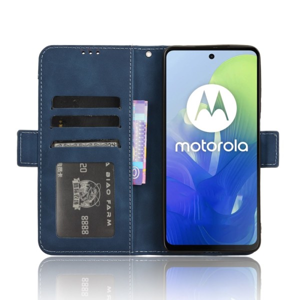 SKALO Motorola Moto G04 6-RUM Pungetaske - Blå Blue